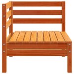 vidaXL Canapés d'angle de jardin 2 Pièces cire marron bois de pin massif