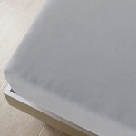 vidaXL Draps-housses Jersey 2 Pièces Gris 180x200 cm Coton