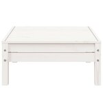 vidaXL Canapé de jardin 3 places et repose-pied blanc bois pin massif