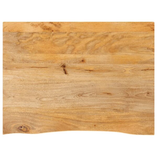 vidaXL Dessus de table à bord vivant 80x60x2 5 cm bois massif manguier