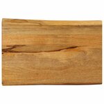 vidaXL Dessus de table 60x40x3 8 cm bord vivant bois massif manguier