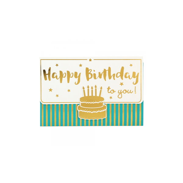 Petite pochette avec un emplacement a billet - happy birthday to you