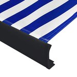 vidaXL Store à cassette motorisé 450x300 cm Bleu et blanc