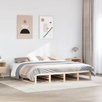 vidaXL Cadre de lit sans matelas 180x200 cm bois massif de pin