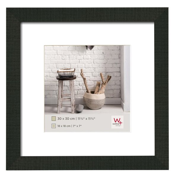 Walther design cadre photo home 30x30 cm noir