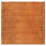 vidaXL Lit surélevé de jardin rouillé 400x80x77 cm acier corten