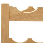 vidaXL Casier à bouteilles 6 bouteilles 37x21x21 cm Bois de chêne