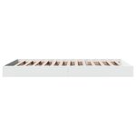 vidaXL Cadre de lit sans matelas blanc 90x190 cm bois d'ingénierie