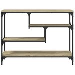 vidaXL Table console chêne sonoma 100x30x75 cm bois d'ingénierie