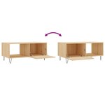 vidaXL Table basse chêne sonoma 90x50x40 cm bois d'ingénierie