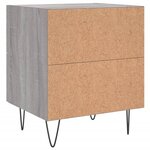 vidaXL Tables de chevet 2 Pièces sonoma gris 40x35x47 5 cm