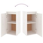 vidaXL Meubles TV 6 Pièces Blanc Bois massif de pin