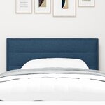 vidaXL Tête de lit Design Lignes Bleue 100 cm Tissu
