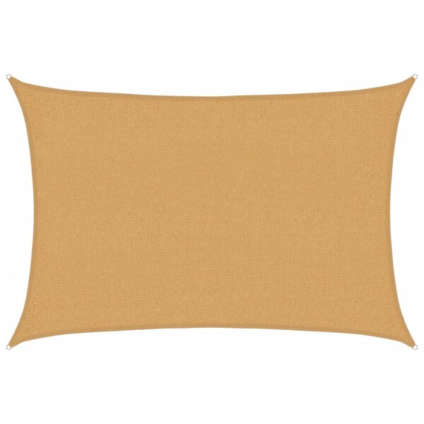 vidaXL Voile d'ombrage 160 g/m² rectangulaire sable 2x2 5 m PEHD