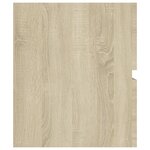 vidaXL Armoire d'évier lavabo intégré chêne sonoma bois d'ingénierie