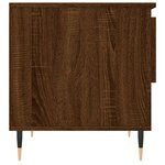 vidaXL Tables basses 2 Pièces chêne marron 50x46x50 cm bois d'ingénierie