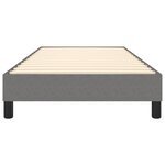 vidaXL Cadre de lit sans matelas gris foncé 90x200 cm tissu