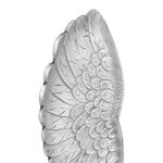 Sculpture Petites Ailes vidaXL Argent 17x5x59 cm en Aluminium