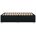 vidaXL Cadre de lit sans matelas noir 120x200 cm tissu