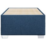 vidaXL Cadre de lit Bleu 90x200 cm Tissu