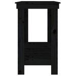 vidaXL Banc de travail Noir 140x50x80 cm Bois de pin massif