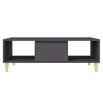 vidaXL Table basse gris 103 5x60x35 cm bois d'ingénierie