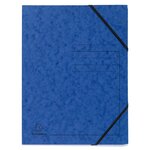 Pack De 5 Chemises À Élastique Sans Rabats Carte Lustrée 355gm2 - A4 - Couleurs Assorties - X 5 - Exacompta