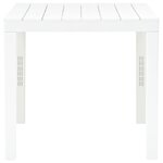 Table de jardin avec 2 bancs plastique blanc 02_0018689