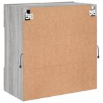 vidaXL Meuble TV mural avec lumières LED sonoma gris 58 5x30x60 5 cm