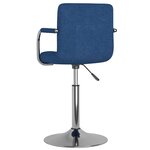 vidaXL Chaise de salle à manger Bleu Tissu