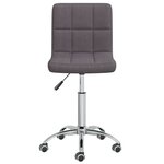 Chaise fauteuil siège pivotante de bureau informatique étude tissu taupe 02_0024183