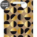 Sac cadeau grand format ronds anses blanches - draeger paris