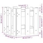 vidaXL Jardinière avec design de clôture 30x30x30 cm pin imprégné