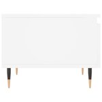 vidaXL Tables basses 2 Pièces blanc 50x46x35 cm bois d'ingénierie