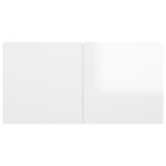 vidaXL Ensemble de meubles TV 6 Pièces Blanc brillant Bois d'ingénierie