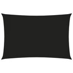 Vidaxl voile de parasol tissu oxford rectangulaire 6x8 m noir