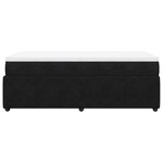 vidaXL Sommier à lattes de lit avec matelas Noir 90x190 cm Velours