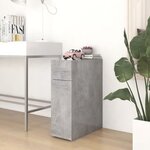 vidaXL Armoire d'apothicaire Gris béton 20x45 5x60 cm Bois ingénierie