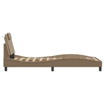vidaXL Cadre de lit avec tête de lit Cappuccino 80x200 cm Similicuir