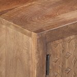 vidaXL Meuble TV 138x30x46 cm Bois massif de manguier