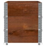 vidaXL Jardinière marron 100x50 cm bois massif de pin