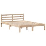 vidaXL Cadre de lit avec tête de lit 140x190 cm bois de pin massif