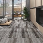 vidaXL Planches de plancher PVC 5 02 m² 2 mm Autoadhésif Bois rayé