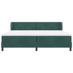 vidaXL Lit à ressorts avec matelas gris foncé 80x200 cm en velours Set de 6