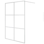 vidaXL Paroi de douche Argenté 140x195 cm Verre ESG transparent
