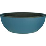 Bac à fleurs rond COUPE GRANIT - Plastique Ø 40 cm - Bleu