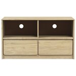 vidaXL Meuble TV SAUDA chêne 99x43x55 cm bois de pin massif