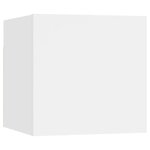 vidaXL Ensemble de meubles TV 6 Pièces Blanc Bois d'ingénierie