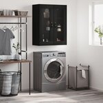 vidaXL Armoire murale noir 69 5x34x90 cm bois d'ingénierie
