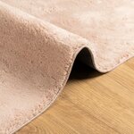 vidaXL Tapis HUARTE à poils courts doux lavable rouge clair 140x200 cm
